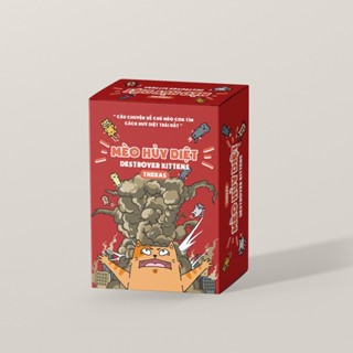 Bộ Bài Mèo Hủy Diệt Hộp Nhỏ Việt hóa Chính Hãng phiên bản mới hấp dẫn, Bộ Bài Boardgame THE KAS thú vị