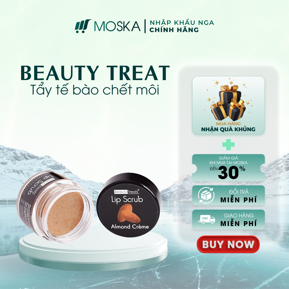 Tẩy Tế Bào Chết Cho Môi Mềm Mịn, Căng Bóng Beauty Treats 10.5g| Moska Shop