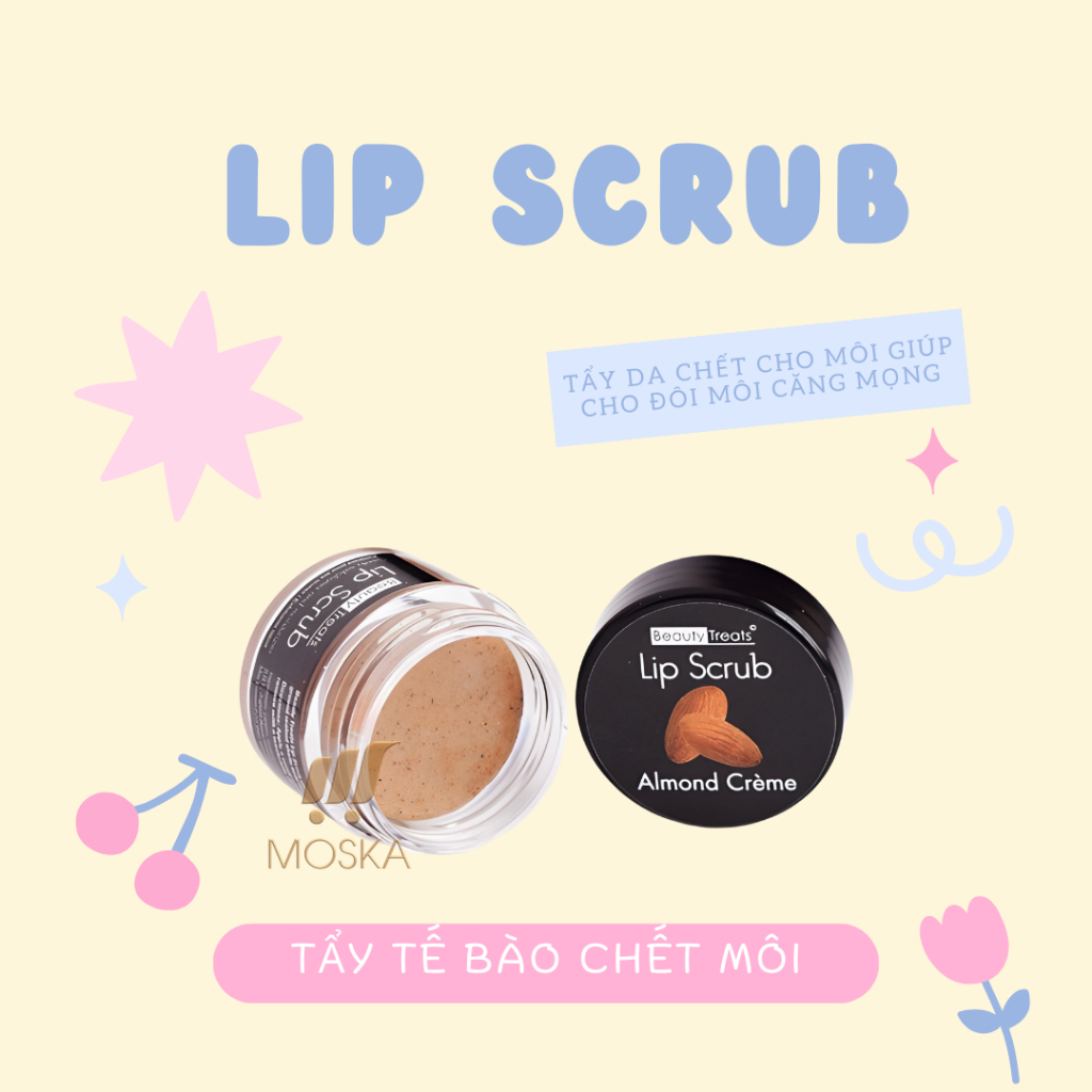 Tẩy Tế Bào Chết Cho Môi Mềm Mịn, Căng Bóng Beauty Treats 10.5g| Moska Shop