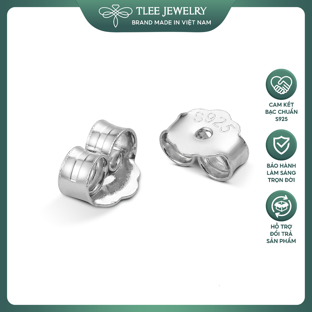 Chốt Bạc Gắn Bông Tai Tlee B0146