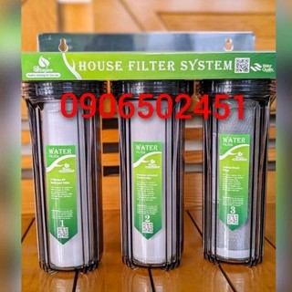 Bộ lọc nước sinh hoạt 3 cấp ly 10 inch chuẩn - lọc nước an toàn chất lượng !