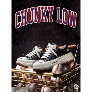 Giày Thể Thao Sneaker Nữ Second Sunday Chunky Low Đế Tăng Chiều Cao 4cm SK02