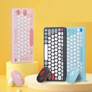 Combo Bàn Phím Chuột HK-09 Không Dây Wired 2.4GHz, Thiết Kế Gọn Nhẹ, Được Chọn Màu, Bảo Hành 12 Tháng
