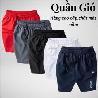 Quần đùi nam thể thao phóng cách hàn quốc , quần short nam vải gió ,thoáng mát vận động thoải mái