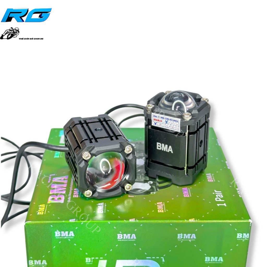 Đèn Trợ Sáng Bi cầu Mini BMA W2  Tích hợp 4 Chế Độ Tích Hợp Auto Passing 2024