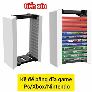 Giá để đĩa Ps5 Ps4 Nintendo Switch Gamecard băng game mẫu 15 kệ để đĩa băng game nintendo switch Ps5 XboxOne SX Ps4