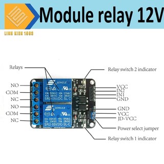 Module relay 2 kênh cách ly 12v-10a