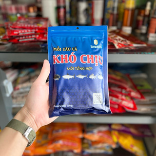 Mồi câu cá KHÓ CHỊU (đen, xanh, vàng, đỏ)