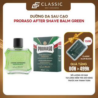 Dưỡng Da Sau Cạo Proraso After Shave Liquid Refresh Eucalytptus (Green)