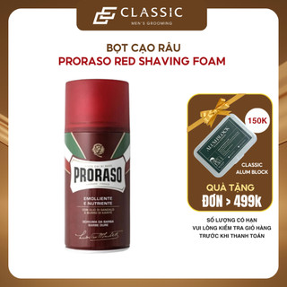 Bọt Cạo Râu Proraso Shaving Foam Nourish Sandalwood (Red) 300ml