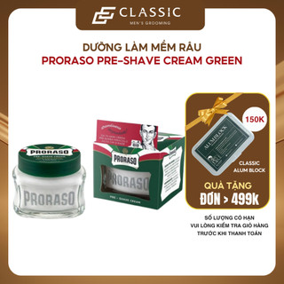 Dưỡng Làm Mềm Râu Proraso Pre-Shave Cream Eucalyptus & Menthol (Green)