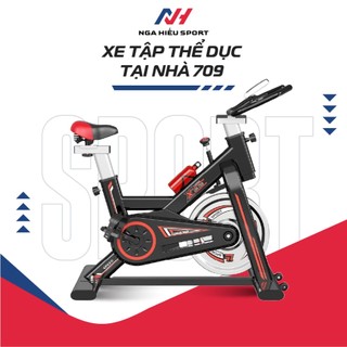Xe đạp tập thể dục tại nhà Gh709 (Có đo nhịp tim, tặng kèm bình nước) - Kèm ảnh, video thật