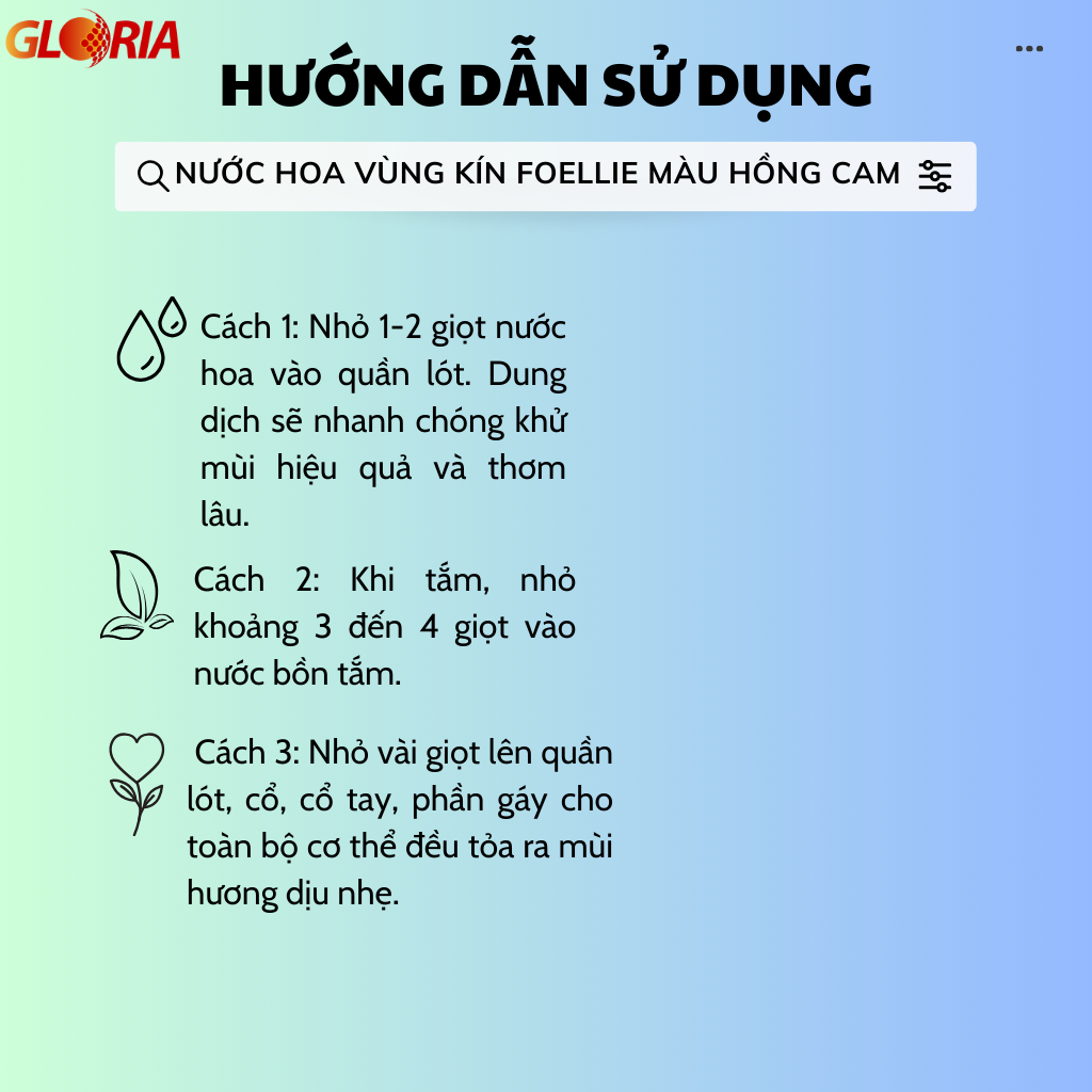 Nước Hoa Vùng Kín Hương Trái Cây Ngọt Ngào Foellie Eau De Innerb Perfume 5ml - Fleur (Chai Hồng Cam)