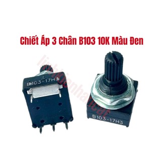 Chiết áp 3 chân b103 10k màu đen