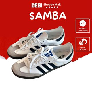 Giày Samba Thể Thao Nam Nữ TRENDLUXE Màu Đen Trắng 3 sọc