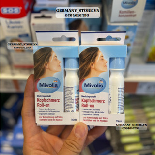 Thanh lăn giảm đau đầu 15ml - mivolis kopfschmerz roll-on, 15 ml