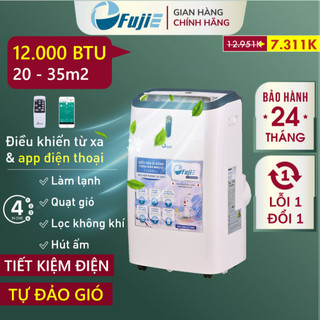 Máy lạnh đa năng 12.000BTU FUJIE Nhập Khẩu, điều hòa di động mini lọc không khí làm lạnh portable air conditioner