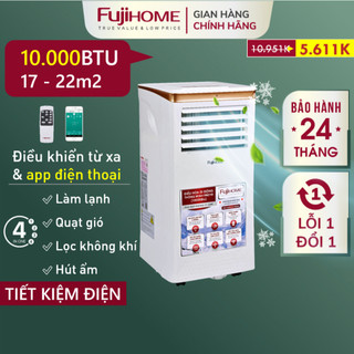 Máy lạnh đứng di động 10.000BTU FUJIHOME, điều hòa mini làm lạnh đa năng lọc không khí cho gia đình