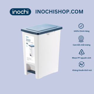 Thùng rác đạp chữ nhật mẫu đẹp Inochi size lớn 30L