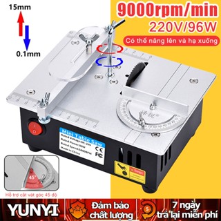 Máy cưa mini,máy cưa bàn đa năng,máy cắt bàn nâng hạ điều chỉnh lưỡi cắt dùng điện 220V tặng kèm bộ phụ kiện