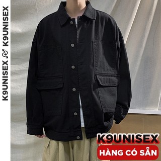   XẢ - GIẢM SỐC  Áo khoác jean denim nam unisex form rộng basic áo khoát jean nam cityboy Hàn Quốc J2004 