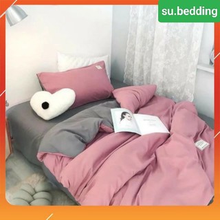 Bộ chăn ga gối cotton ticci 4 món nhập khẩu mềm mịn thoáng mát