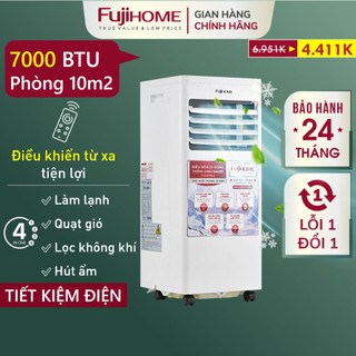 Máy lạnh di động 7.000BTU 12.000BTU FUJIHOME điều hòa di động mini làm lạnh hút ẩm lọc không khí 