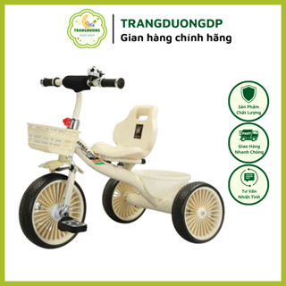 Xe Đạp 3 Bánh Cao Cấp, Xe Chòi  Có Bàn Đạp Khung Thép Cho bé từ 2-6 tuổi
