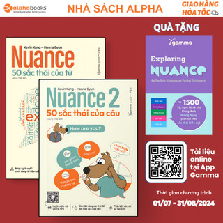 Lẻ/combo sách: nuance - 50 sắc thái của từ + nuance 2 - 50 sắc thái của câu