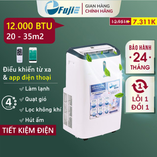 Điều hòa đa năng 12.000BTU Nhập Khẩu FUJIE, máy lạnh di động đứng mini đa năng lọc không khí hút ẩm