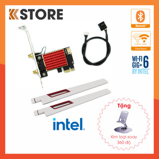 Card Wifi Intel 7265AC 8265AC 9260AC AX200 AX210 có tản nhiệt- 2 băng tần 2.4G/5G - Bluetooth