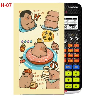 Hình Dán - decal dán máy tính CASIO fx570 , fx580...Cabybara (nhiều mẫu)