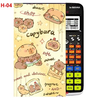 Hình Dán - decal dán máy tính CASIO fx570 , fx580...Cabybara (nhiều mẫu)