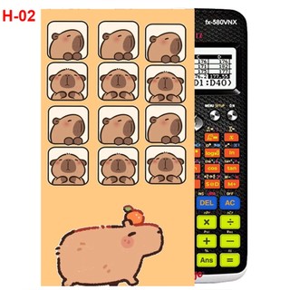 Hình Dán - decal dán máy tính CASIO fx570 , fx580...Cabybara (nhiều mẫu)