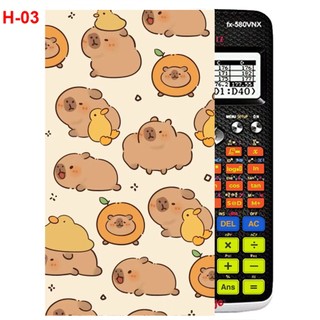 Hình Dán - decal dán máy tính CASIO fx570 , fx580...Cabybara (nhiều mẫu)