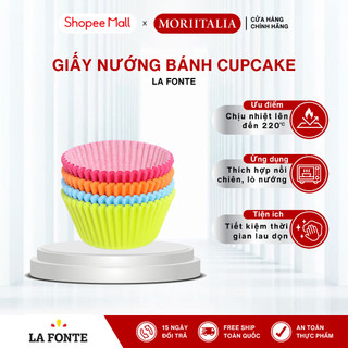 Giấy nướng bánh cupcake La Fonte set 100 khuôn Moriitalia YY20410