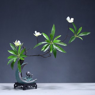 Bình hoa tiểu hòa thượng với hình trăng khuyết  -Trang trí phòng khách, góc làm việc, văn phòng rất dễ thương