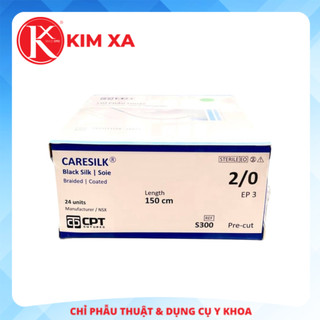 Chỉ phẫu thuật không tiêu cpt caresilk silk số 2/0 - s300