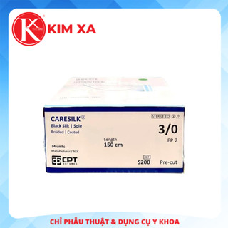 Chỉ phẫu thuật không tiêu cpt caresilk silk số 3/0 - s200