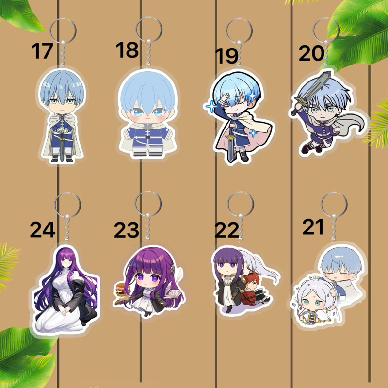 Móc khóa sousou no frieren 2 cái nhựa ép khác nhau/ móc treo khóa anime sousou no frieren