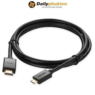 Dây cáp mini HDMI sang HDMI dài 1.5m chính hãng UGREEN dùng cho máy ảnh, máy quay sony canon nikon