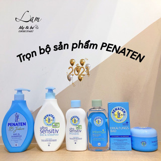 Trọn bộ sản phẩm Penaten dầu tắm gội / dầu dưỡng thể / dầu massgage / kem chống hăm / phấn rôm