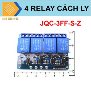 Mạch relay 4 kênh 12V10A có opto cách ly quang songle