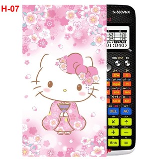 Hình Dán - decal dán máy tính CASIO fx570 , fx580...Hello Kitty (nhiều mẫu khác nhau)