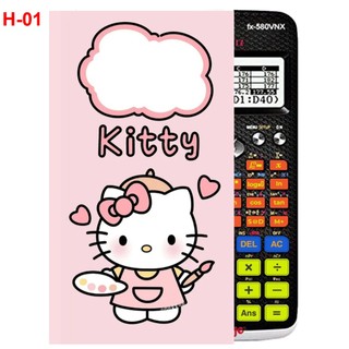 Hình dán - decal dán máy tính casio fx570 , fx580...hello kitty