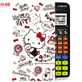 Hình Dán - decal dán máy tính CASIO fx570 , fx580...Hello Kitty (nhiều mẫu khác nhau)