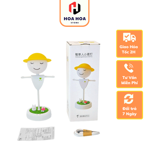 Đèn led ngủ , trang trí hình nộm người