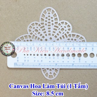 Canvas hoa làm túi (1 tấm)
