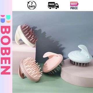 Lược gội đầu silicon massage đầu lược  chải tóc cao su mềm giúp thư giãn da khi tắm