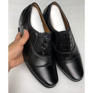 Giày tây công sở cho nam chất da pu cao câp size 38-44, giày da nam buộc dây đế cao khâu chắc chắn